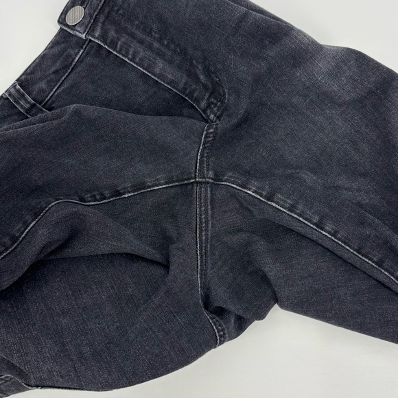 CAbi Smolder High Straight # 3560, Distressed Black High Rise Straight Jeans, 10 - Picture 9 of 16